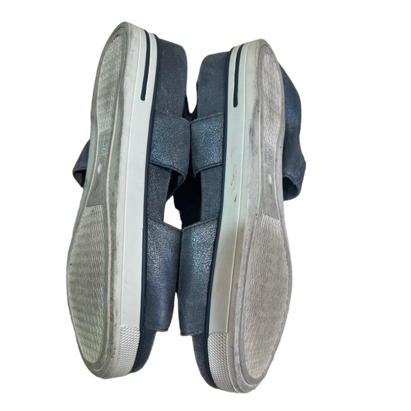 Eileen Fisher Metallic Open Toe Somer Leather Banded Sandals Womens Size 7 - Picture 6 of 10